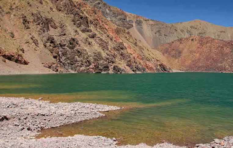 mountain toubkal and ifni lake